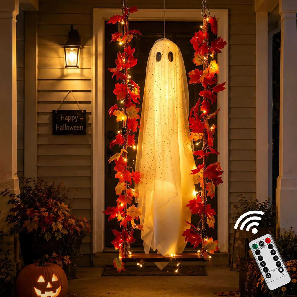 Spooki – Fantasma colgante con luz LED