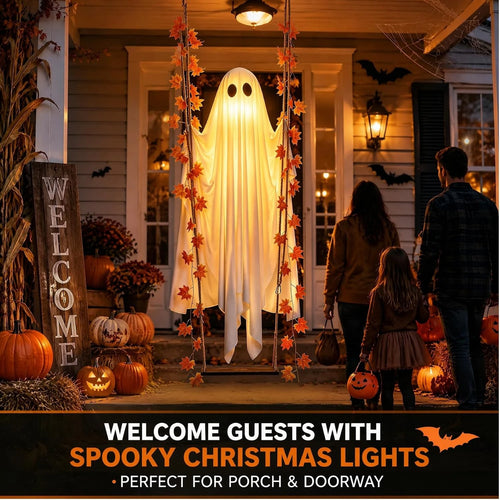 Spooki – Fantasma colgante con luz LED
